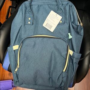Dark Denim Blue brestpump backpack